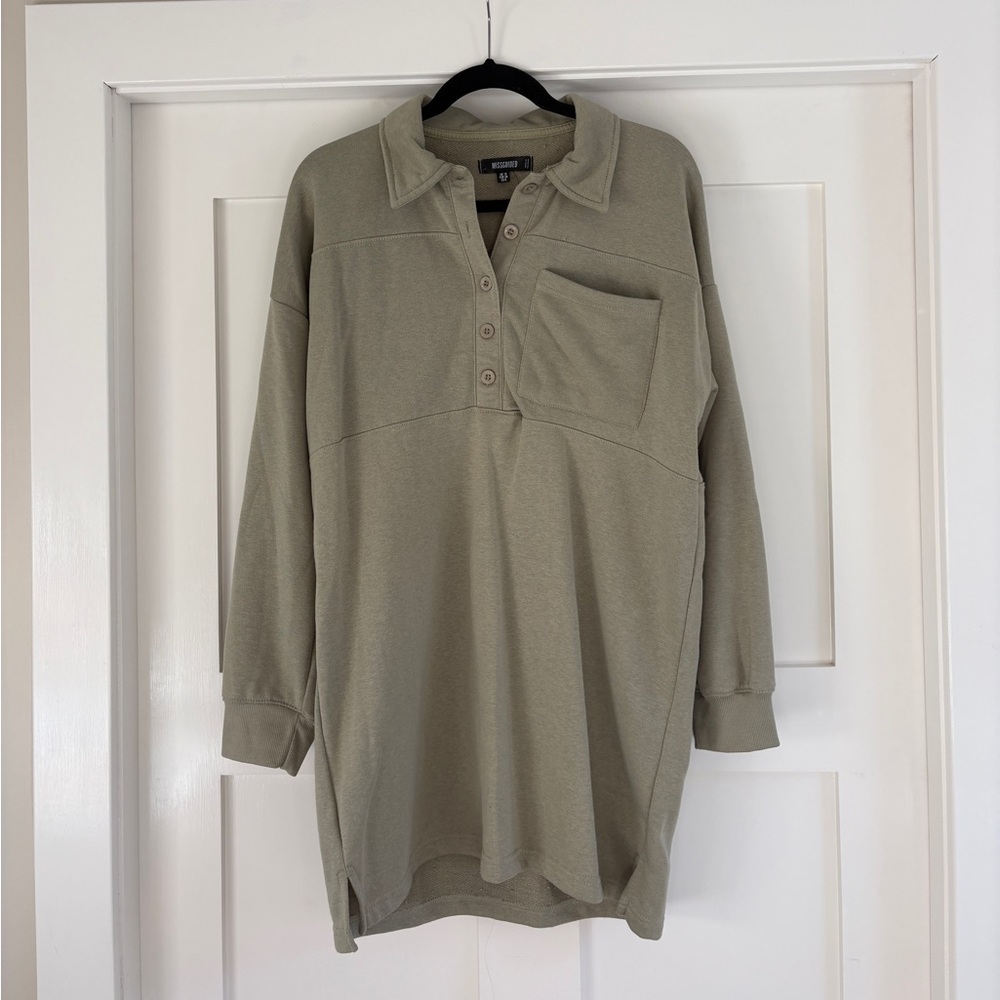 Missguided Sage Green Dress